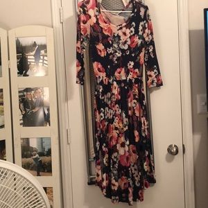Floral midi dress